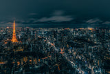 Tokyo Nightscape Poster och Canvastavla