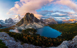 Sunrise at Mt. Assiniboine Poster och Canvastavla