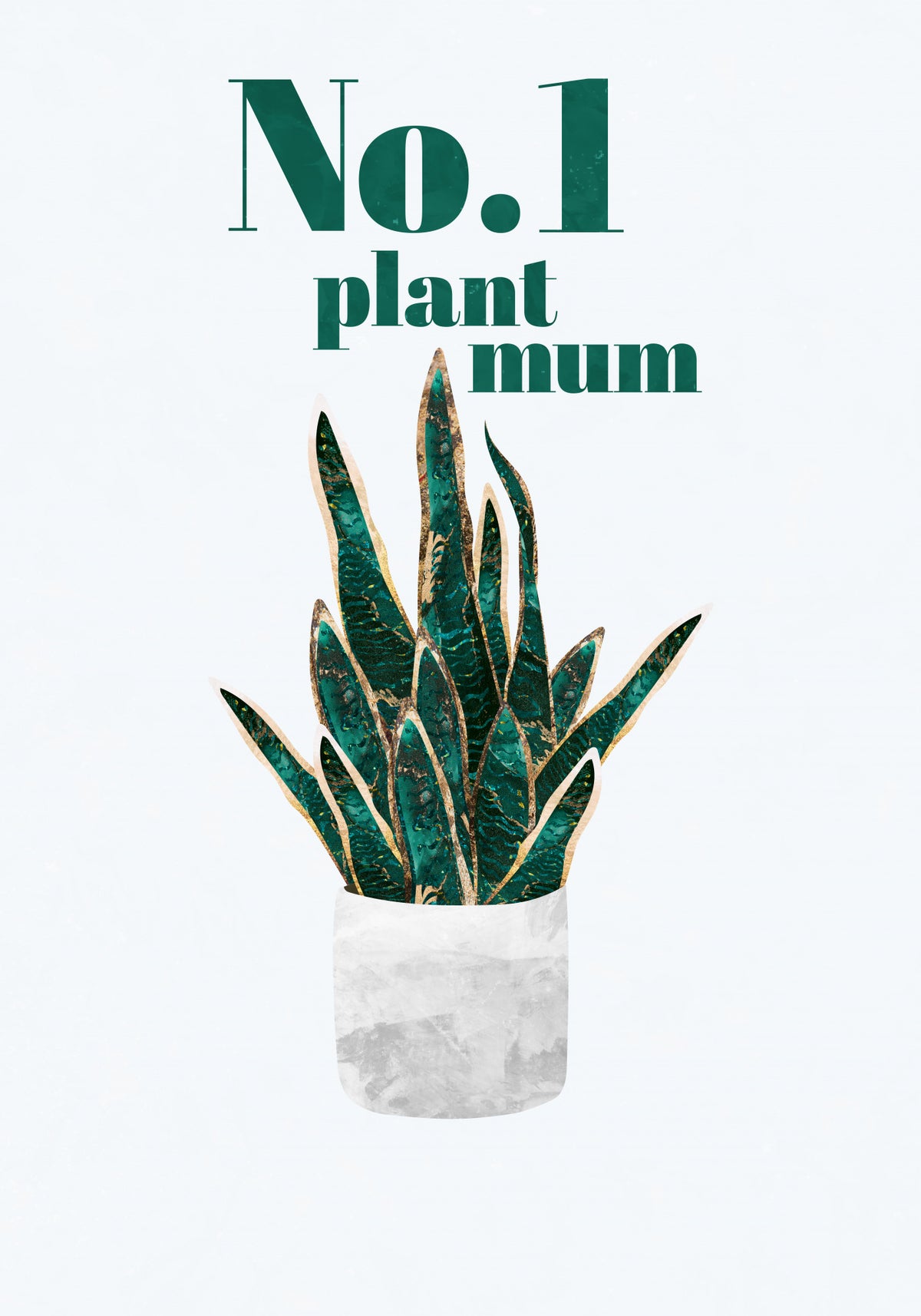 Plant typography quote text 3 Poster och Canvastavla