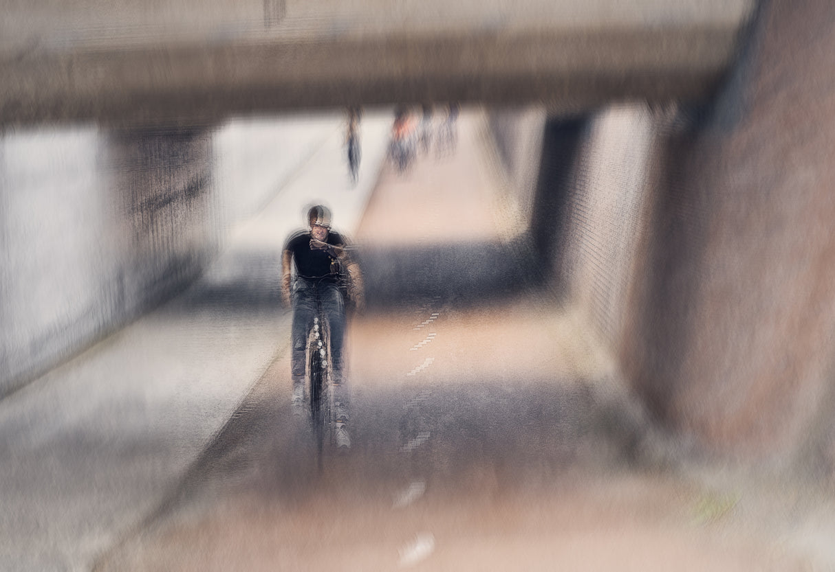The cyclist Poster och Canvastavla