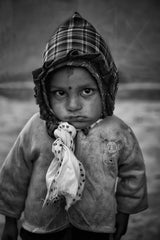 Children of Nepal - Monochrome portraits Poster och Canvastavla