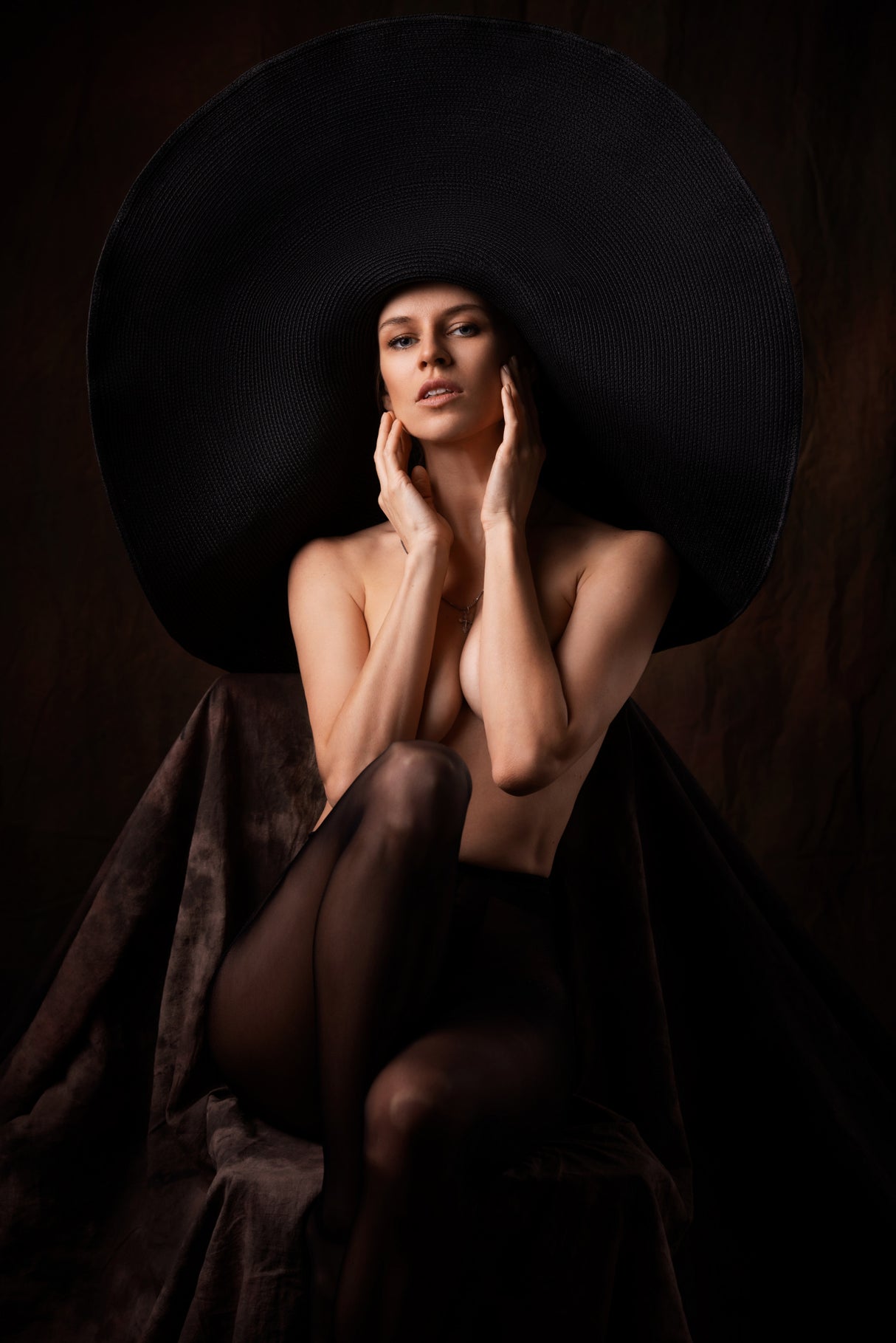 Woman with hat Poster och Canvastavla