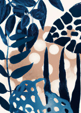 Blue Tropics Poster och Canvastavla