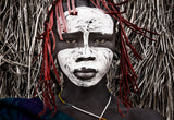 Surma tribe girl-II-Ethiopia Poster och Canvastavla