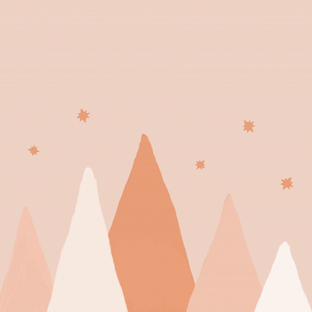 Blush Mountains Poster och Canvastavla