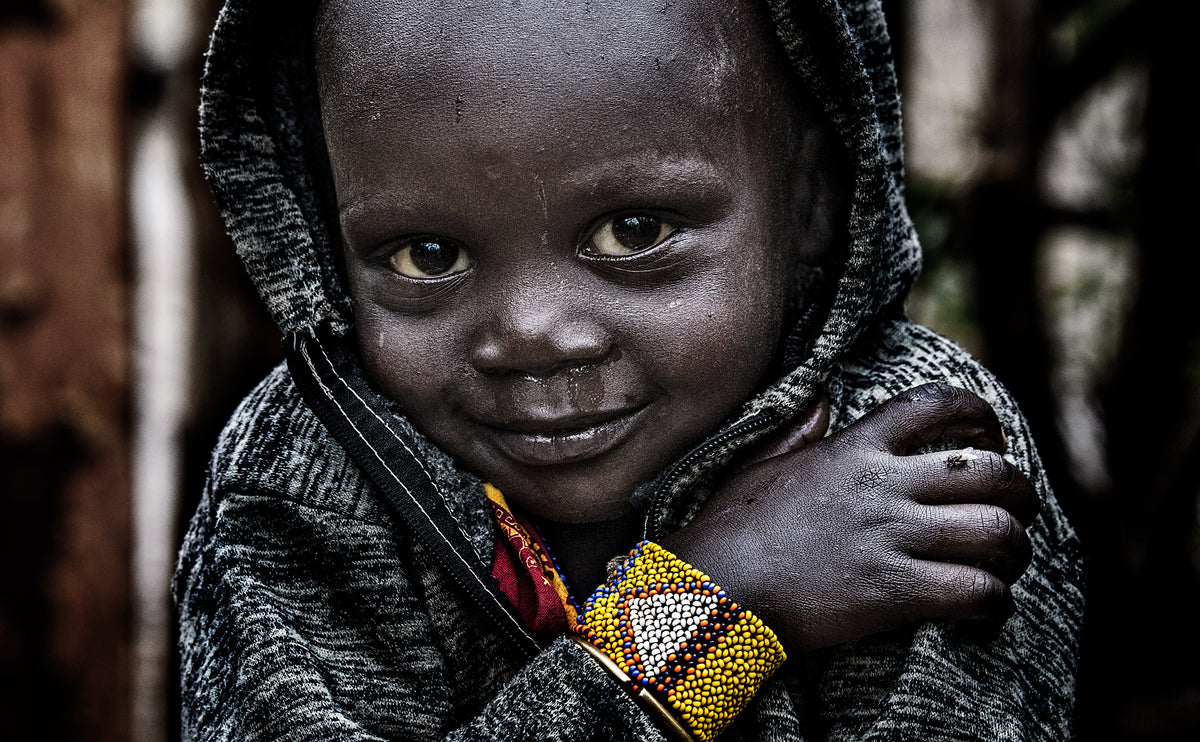 Surma tribe child - Ethiopia Poster och Canvastavla