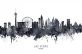 Las Vegas Nevada Skyline Poster och Canvastavla