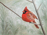 Winter Cardinal Poster och Canvastavla