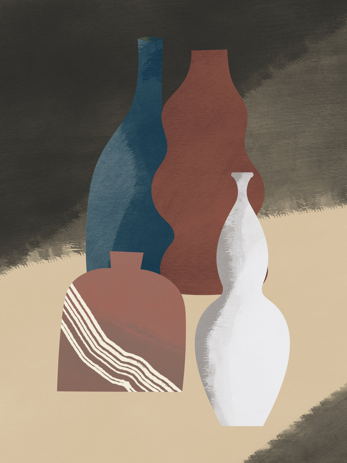 Vase Composition Study Poster och Canvastavla