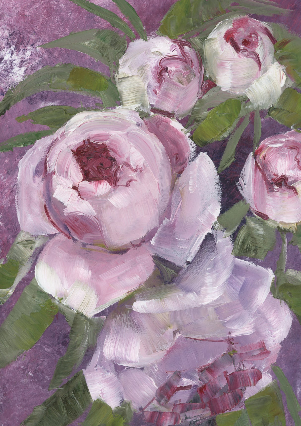 Rylee painterly roses Poster och Canvastavla