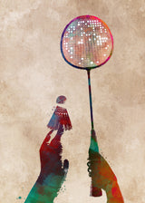 Badminton Sport Art 1 Poster och Canvastavla