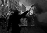 Student Protest Poster och Canvastavla