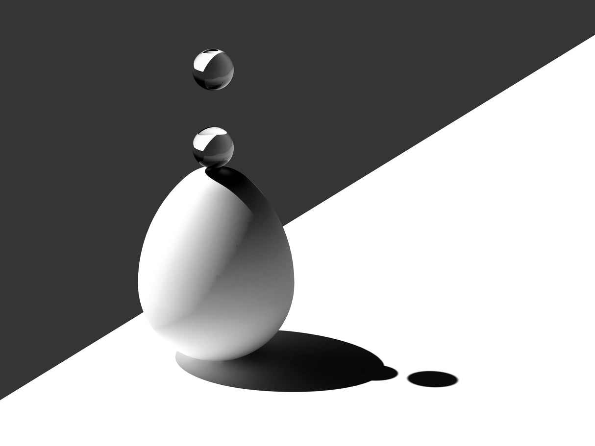 Drops on Egg Poster och Canvastavla