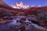 Tranquil Morning in Patagonia Poster och Canvastavla