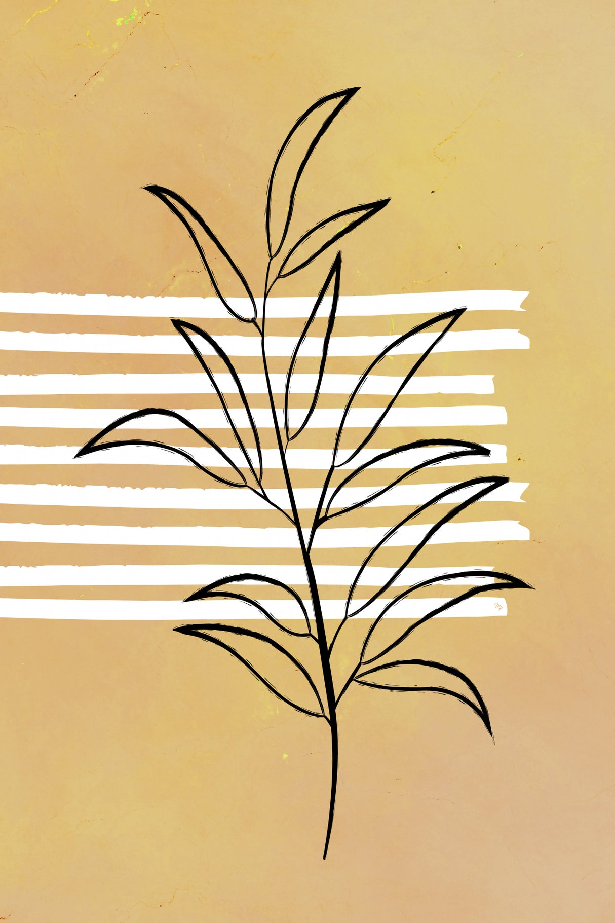 Plant Yellow Poster och Canvastavla