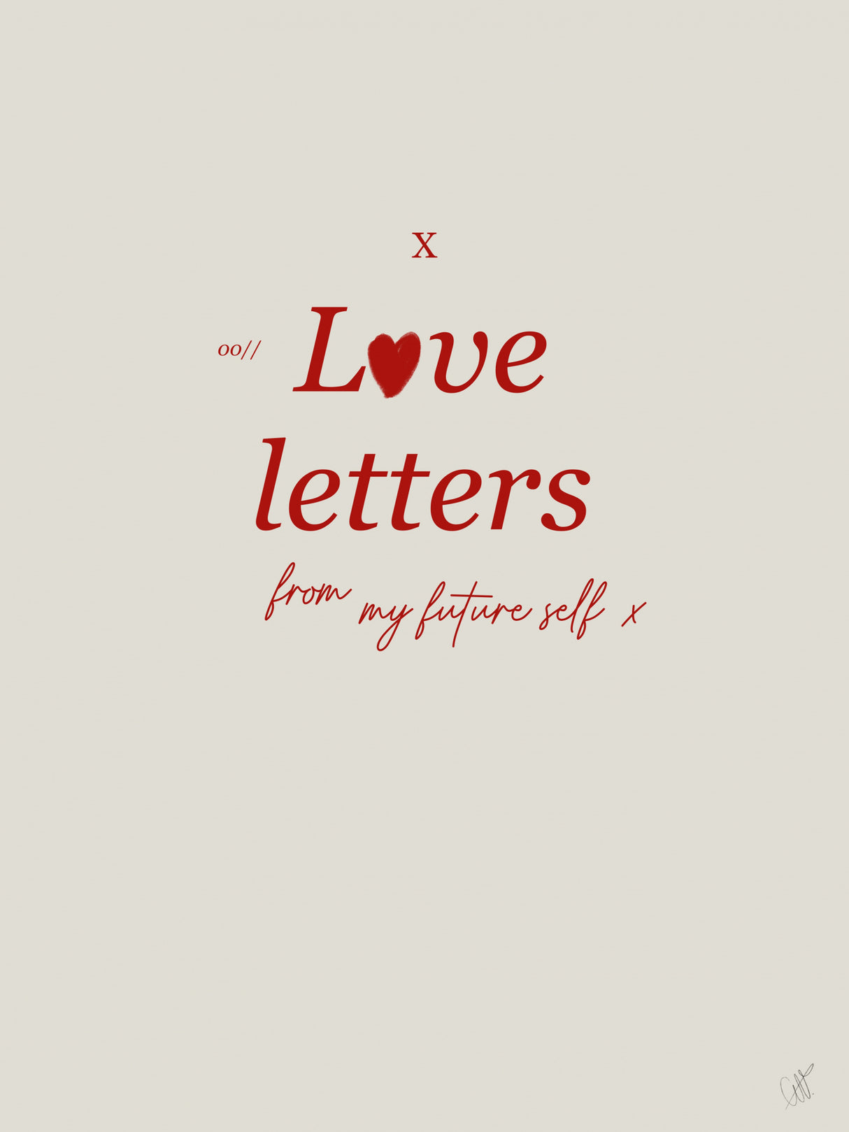 Love letters Poster och Canvastavla