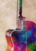 Guitar music art 11 Poster och Canvastavla