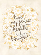 Holiday wishes - vintage vanilla Poster och Canvastavla