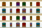Paris Windows Poster och Canvastavla