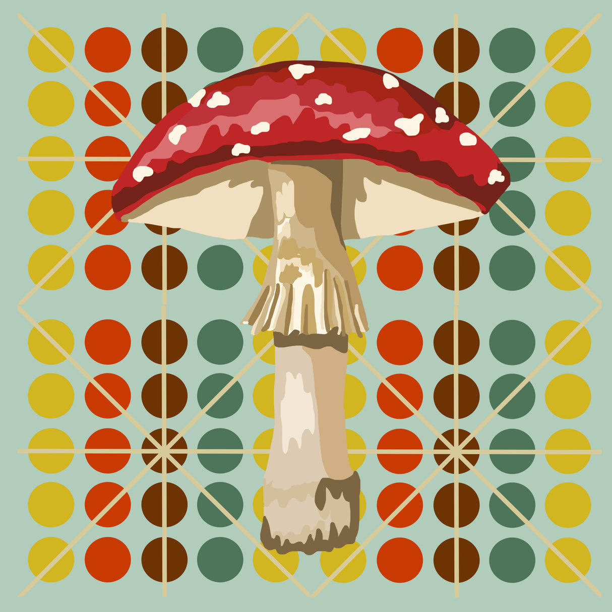 mushroom Poster och Canvastavla