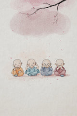 Cute Monks Poster och Canvastavla