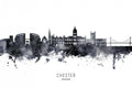 Chester England Skyline Poster och Canvastavla