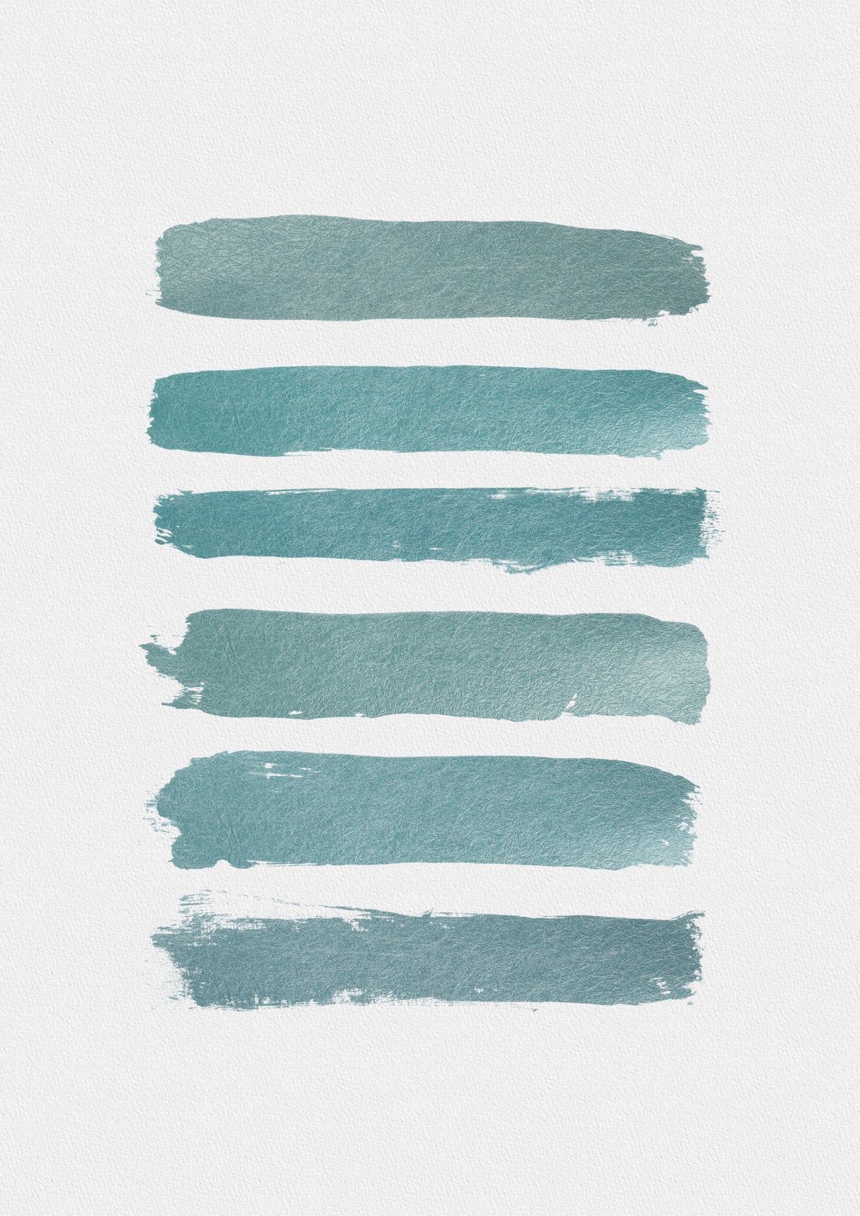 Ombre Turquoise Poster och Canvastavla
