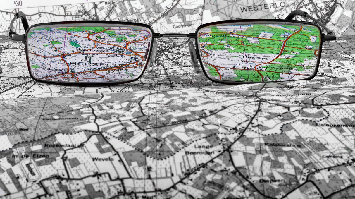 Google maps anno 1980 Poster och Canvastavla