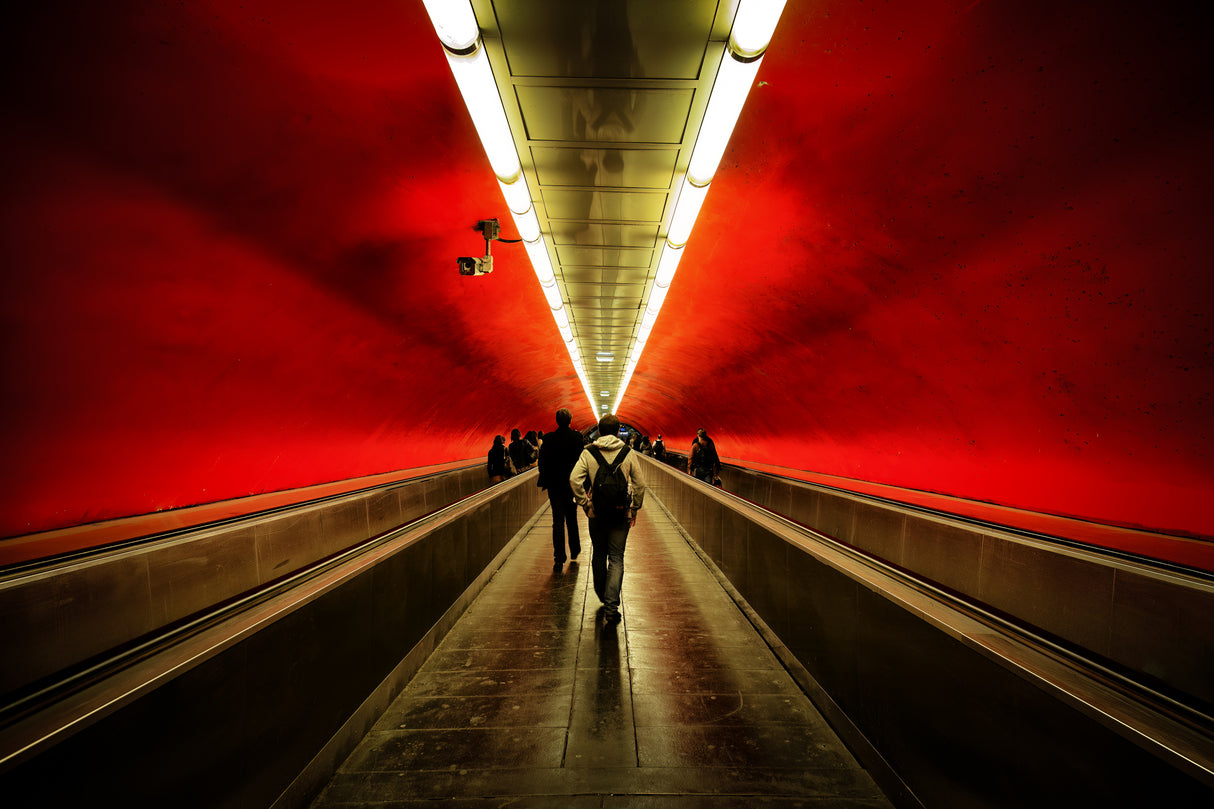 Paris Metro (Subway) Poster och Canvastavla