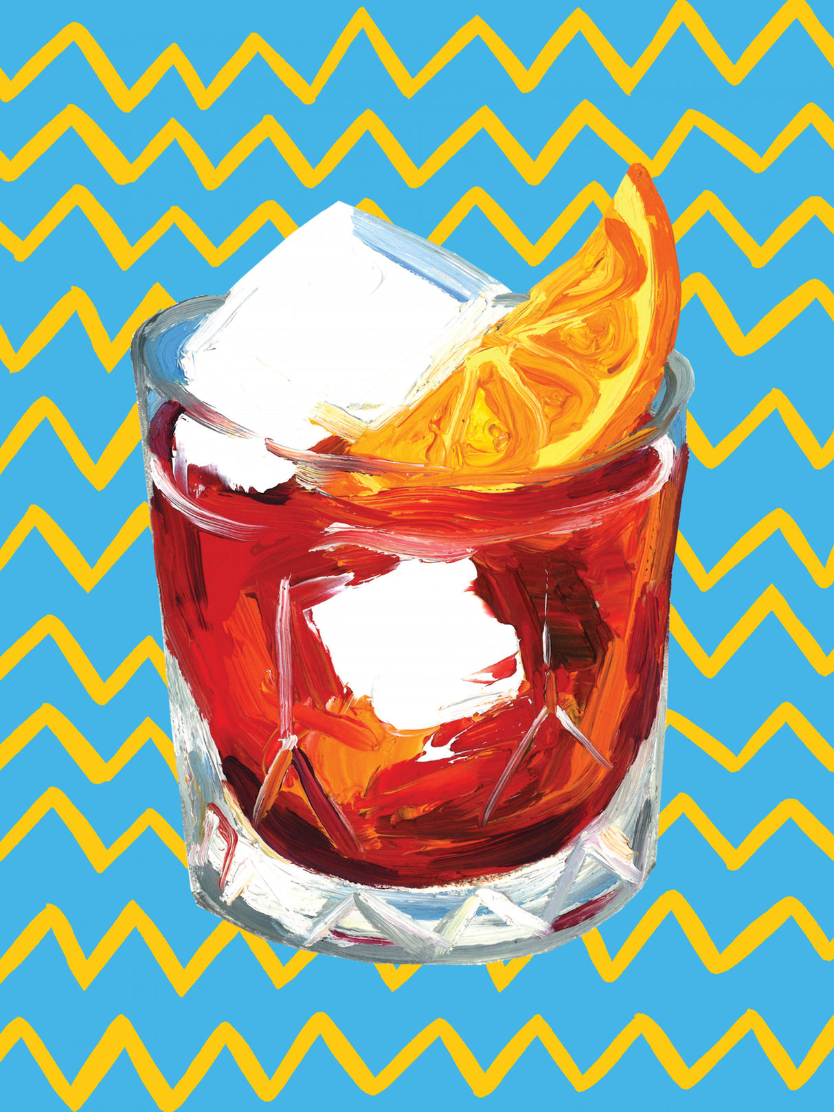 Negroni Blue Poster och Canvastavla