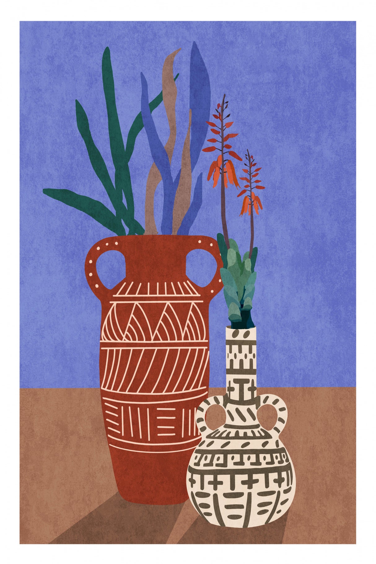 Flower Vase 3ratio 2x3 Print By Bohonewart Poster och Canvastavla