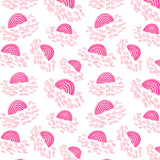 Confetti Rainbows Pink Poster och Canvastavla