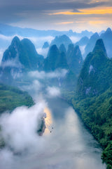 Li River Poster och Canvastavla