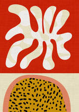 Mid Century Cut Outs Poster och Canvastavla