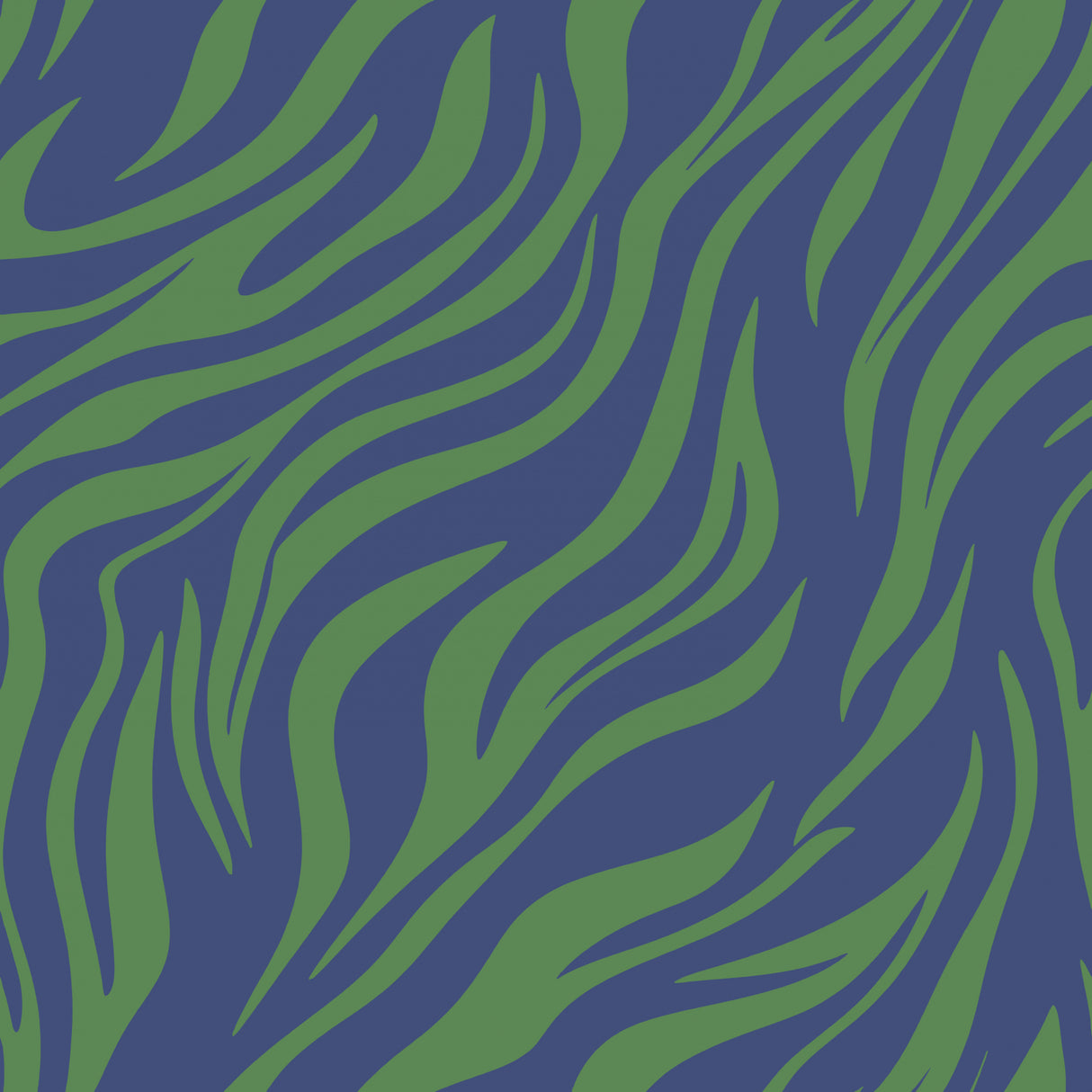 Green Blue Zebra 15 Poster och Canvastavla
