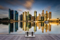 Golden Morning in SIngapore Poster och Canvastavla
