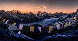 Gokyo ri sunset 《夕耀巅峰》 Poster och Canvastavla