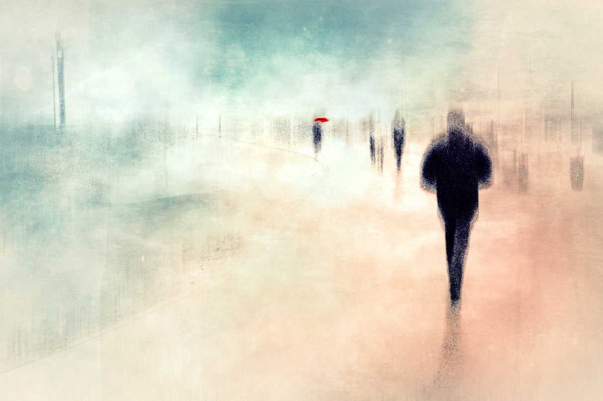 Walk (colored) Poster och Canvastavla