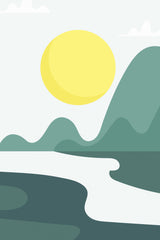 Boho Sunny Landscape #3 Poster och Canvastavla