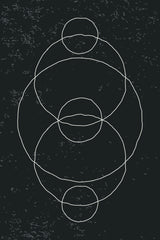 Black and White Minimal Set #4 Poster och Canvastavla