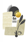Tropical Villa Color and Shapes 12 Poster och Canvastavla
