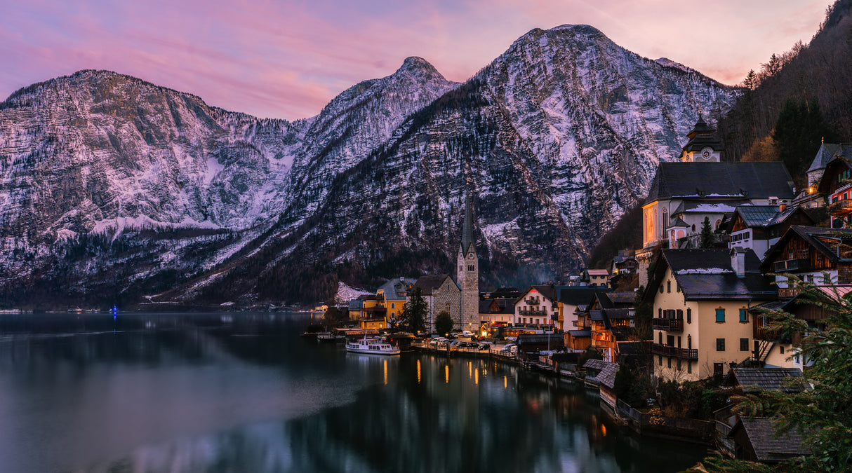 Mountain Town Poster och Canvastavla