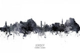 Jersey Channel Islands Skyline Poster och Canvastavla