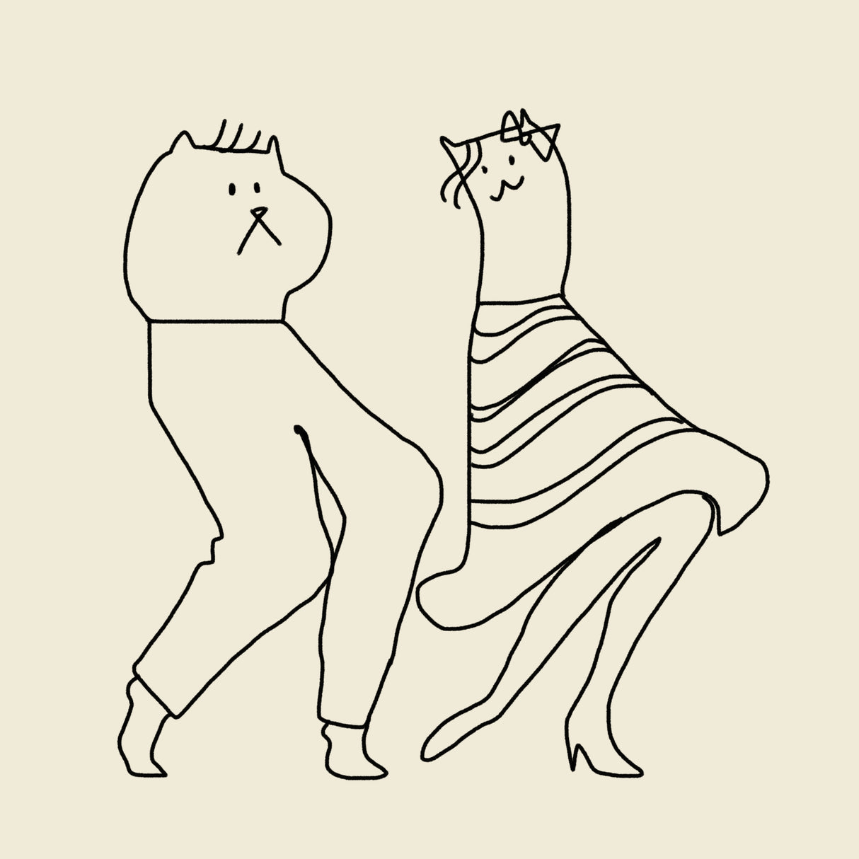 Groovy Cats Poster och Canvastavla