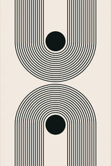 Black Boho Vibe Series #5 Poster och Canvastavla