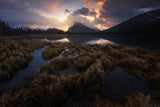 Vermilion Lakes, Canada Poster och Canvastavla