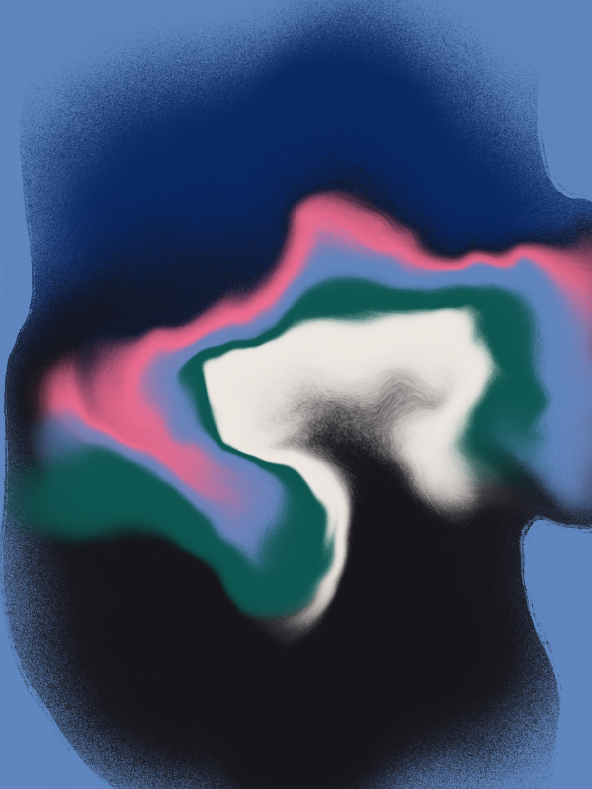 Neon Pink Abstract Liquify Poster och Canvastavla