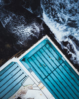 Most famous ocean pool in Australia Poster och Canvastavla