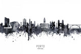 Porto Portugal Skyline Poster och Canvastavla