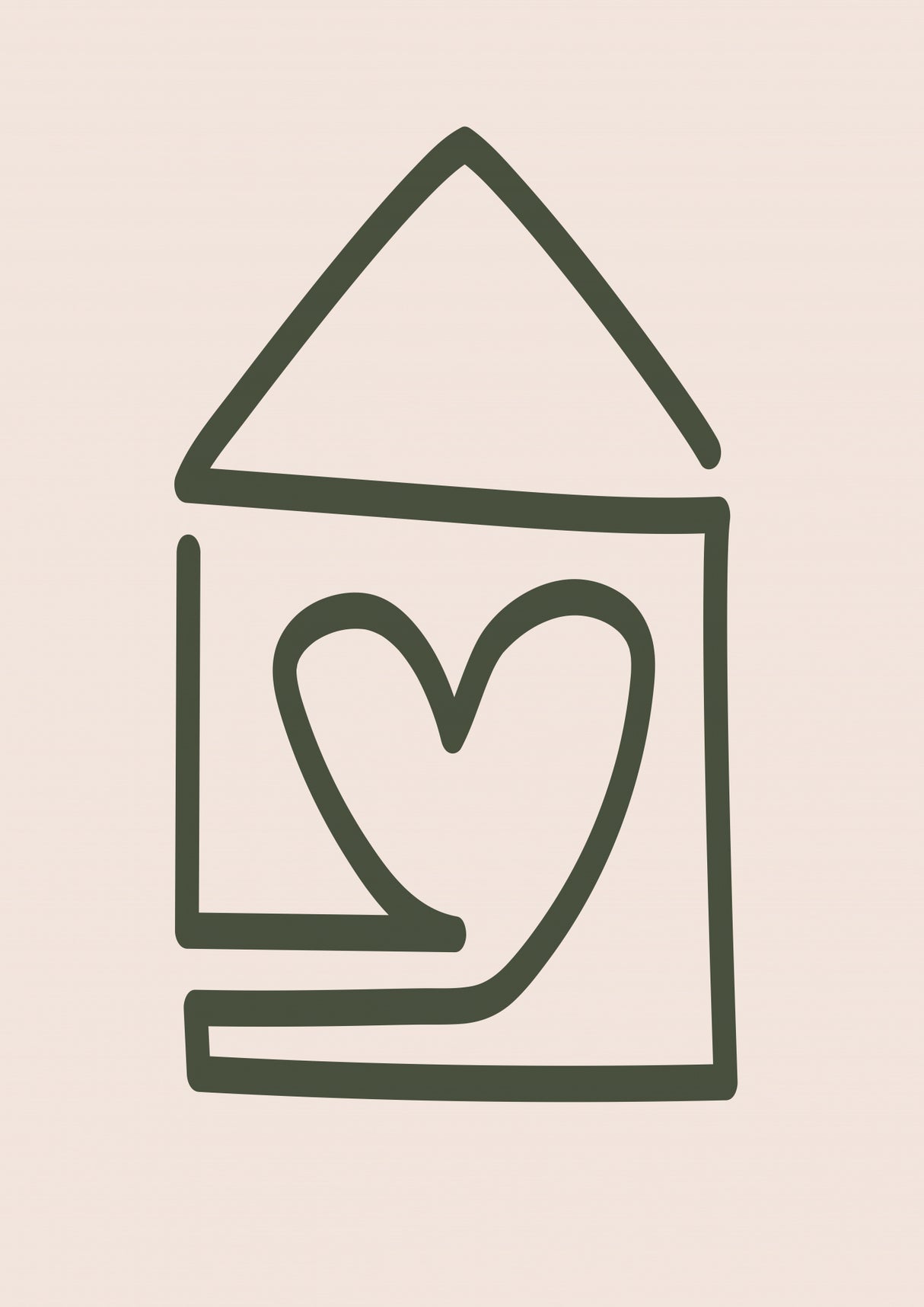 A Home Filled With Love Poster och Canvastavla